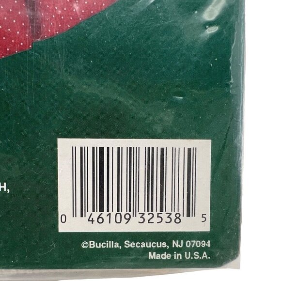 Bucilla Christmas Counted Cross Stitch Kit "Santa & Deer" Hoop 3.75" X 5.5" Oval - Picture 4 of 6